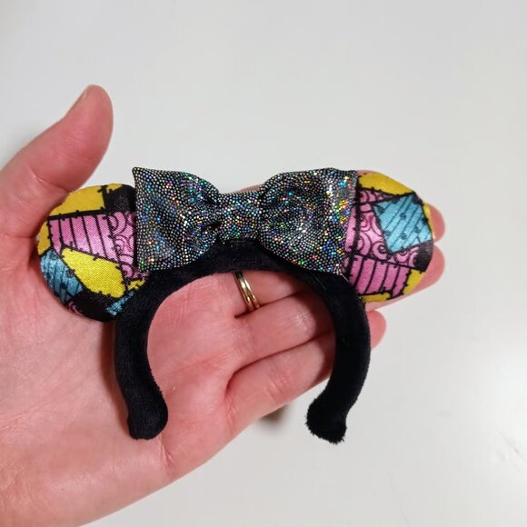 Custom Made Disney Nightmare Before Christmas Minnie Ears that Fit Labubu - Picture 3 of 3